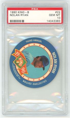 1990 King-B #22 Nolan Ryan PSA 10 GEM MINT Pop 18