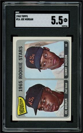 1965 Topps #16 Joe Morgan RC SGC 5.5 EX+