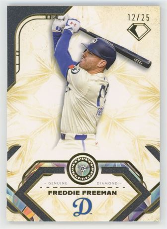 2025 Topps Diamond Icons #90 Freddie Freeman 12/25 Genuine Diamond