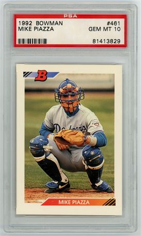 1992 Bowman #461 Mike Piazza RC PSA 10 GEM MINT