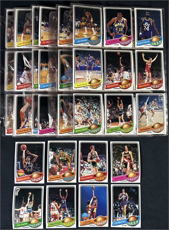 1979 Topps Basketball Complete Set (1-132) w/ 37 HOF! NM+ Avg Sharp Set!