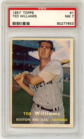 1957 Topps #1 Ted Williams PSA 7 NM
