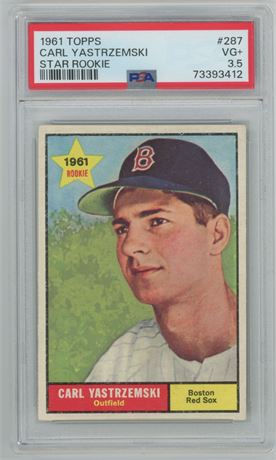 1961 Topps #287 Carl Yastrzemski PSA 3.5 VG+