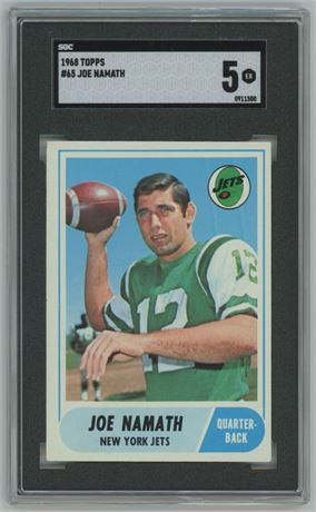 1968 Topps #65 Joe Namath SGC 5 EX