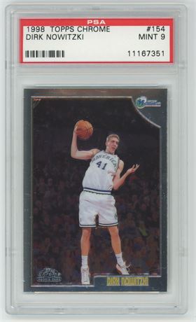 1998 Topps Chrome #154 Dirk Nowitzki RC PSA 9 MINT