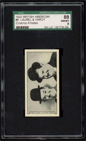 1932 British American #6 Laurel & Hardy Cinema Artistes SGC 8