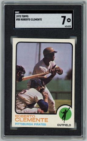 1973 Topps #50 Roberto Clemente SGC 7 NM