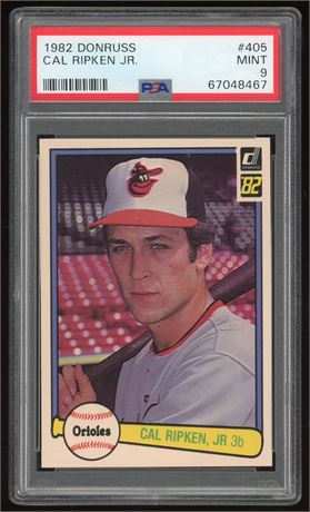 1982 Donruss #405 Cal Ripken Jr RC PSA 9 MINT