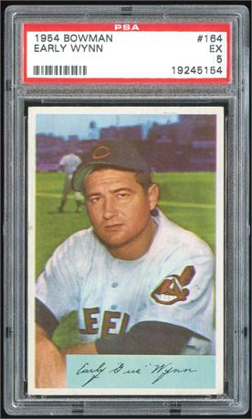 1954 Bowman #164 Early Wynn PSA 5