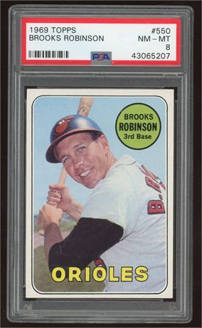1969 Topps #550 Brooks Robinson Hi# PSA 8 NMMT