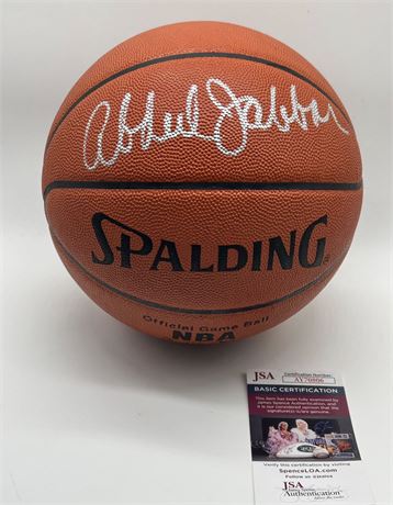 Kareem Abdul Jabbar Autographed Spalding Official Game Ball JSA