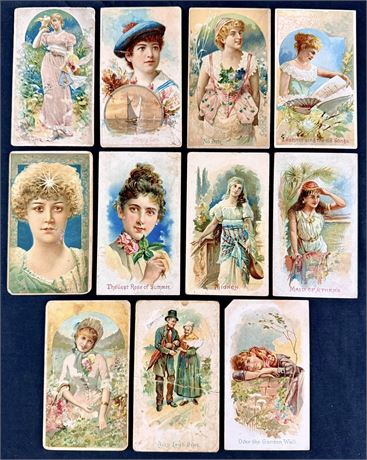 1893 N116 Duke Tobacco Illustrated Songs Lot (11) Low Grade
