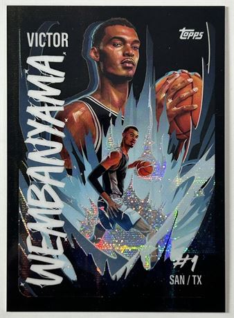 2025 Topps Chrome Victor Wembanyama Ultra Violet All-Star Case Hit
