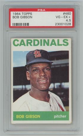 1964 Topps #460 Bob Gibson PSA 4.5 VGEX+