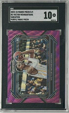 2023 Panini Prizm Draft Picks #2 Victor Wembanyama RC Variation SGC 10 MINT