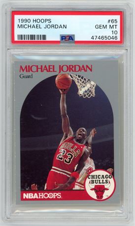 1990 Hoops #65 Michael Jordan PSA 10 GEM MINT