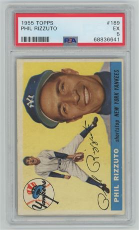 1955 Topps #189 Phil Rizzuto PSA 5 EX