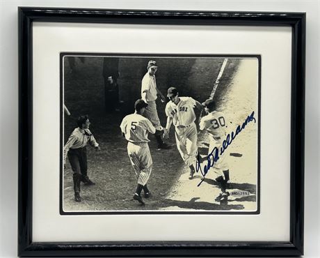 Ted Williams Autographed Photo Framed 12x14 Upper Deck