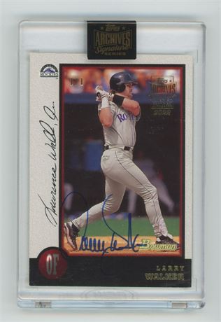 2022 Topps Archives Signature Series Larry Walker 1/1 Auto