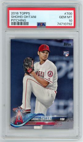2018 Topps #700 Shohei Ohtani RC Pitching PSA 10 GEM MINT