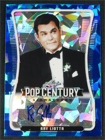 2020 Leaf Pop Century Signatures 7/10 Ray Liotta Blue Cracked Ice Auto