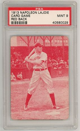 1913 Napoleon Lajoie Card Game Red Back PSA 9 MINT