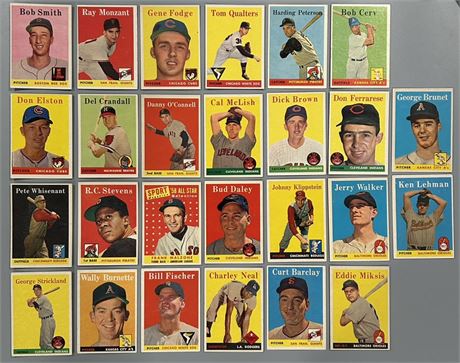1958 Topps Lot (26) VGEX AVG (Read)