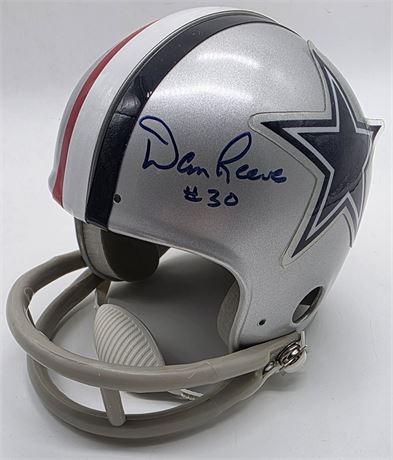 Dan Reeves Signed Dallas Cowboys Throwback Mini Helmet JSA