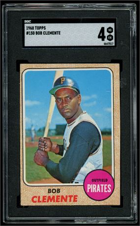 1968 Topps #150 Roberto Clemente SGC 4