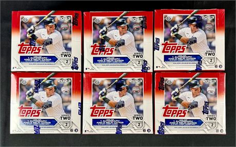 2023 Topps Baseball Series 2 Hobby Jumbo Factory Sealed Box Lot (6)