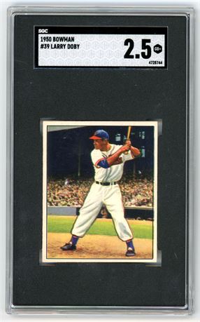 1950 Bowman #39 Larry Doby SGC 2.5 GOOD+