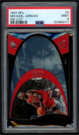 1997 SPx #5 Michael Jordan Die-Cut PSA 9