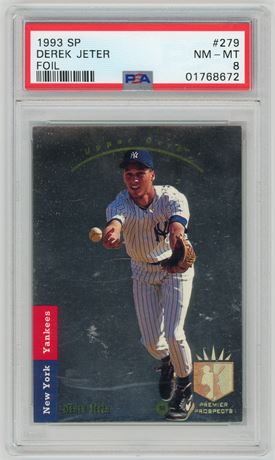 1993 SP #279 Derek Jeter RC Foil PSA 8 NMMT