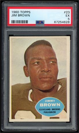 1960 Topps #23 Jim Brown PSA 5 EX