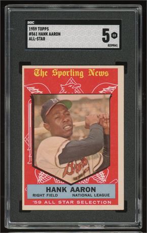 1959 Topps #561 Hank Aaron Hi# All-Star SGC 5 EX
