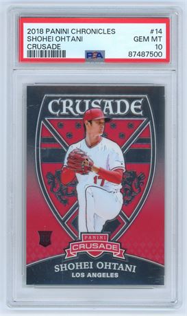 2018 Panini Chronicles #14 Shohei Ohtani RC Crusade PSA 10 GEM MINT