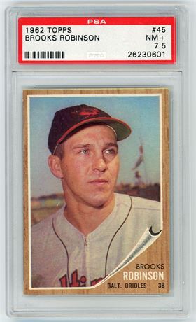 1962 Topps #45 Brooks Robinson PSA 7.5 NM+