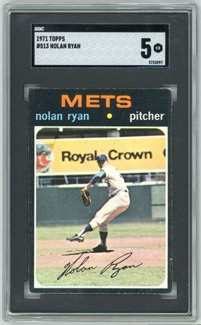 1971 Topps #513 Nolan Ryan SGC 5 EX