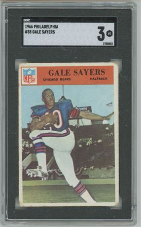 1966 Philadelphia #38 Gale Sayers RC SGC 3 VG