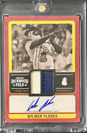 2025 Topps Rickwood Field Autograph Relic Wilmer Flores 1/5 Game-Used