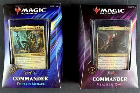 MTG Commander Decks:  Faceless Menace and Merciless Rage