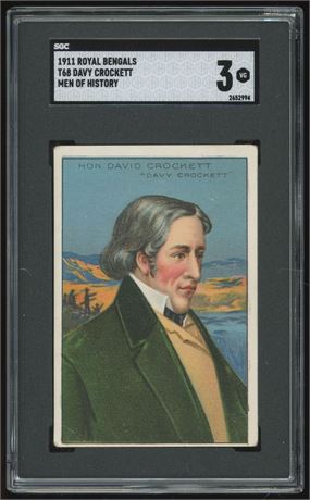 1911 T68 Men Of History Davy Crockett SGC 3 VG