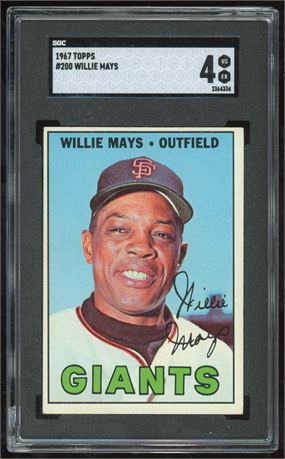 1967 Topps #200 Willie Mays SGC 4 VGEX
