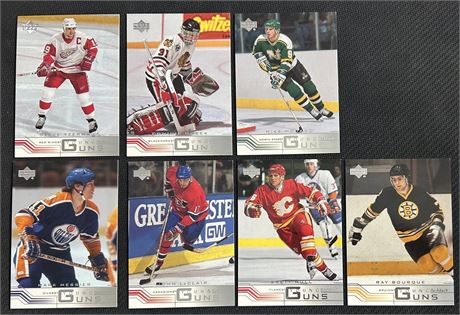 2001 UD Hockey Young Guns Lot (7) w/ Modano, Hasek, Hull, etc