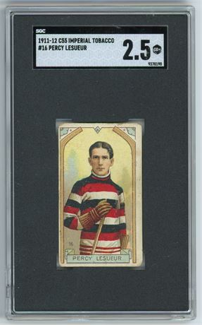1911-12 C55 Imperial #16 Percy Lesueur SGC 2.5 GOOD+