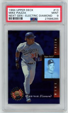 1994 Upper Deck #13 Mike Piazza Next Generation Electric Diamond PSA 9 MINT