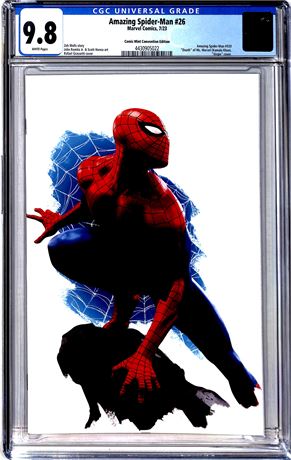Amazing Spider-Man #26 (2023) CGC 9.8 "Death" of Mrs. Marvel Virgin Cover