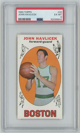 1969 Topps #20 John Havlicek PSA 6 EXMT