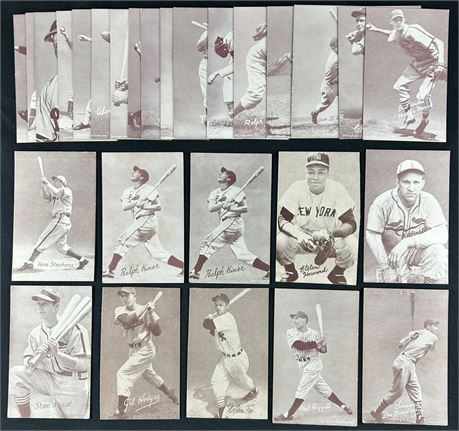 1939-1958 Exhibits Lot (27) w/ Stars Low Grade