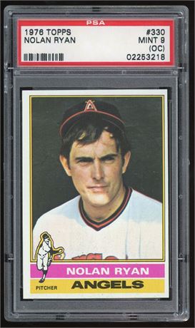 1976 Topps #330 Nolan Ryan PSA 9 (OC)
